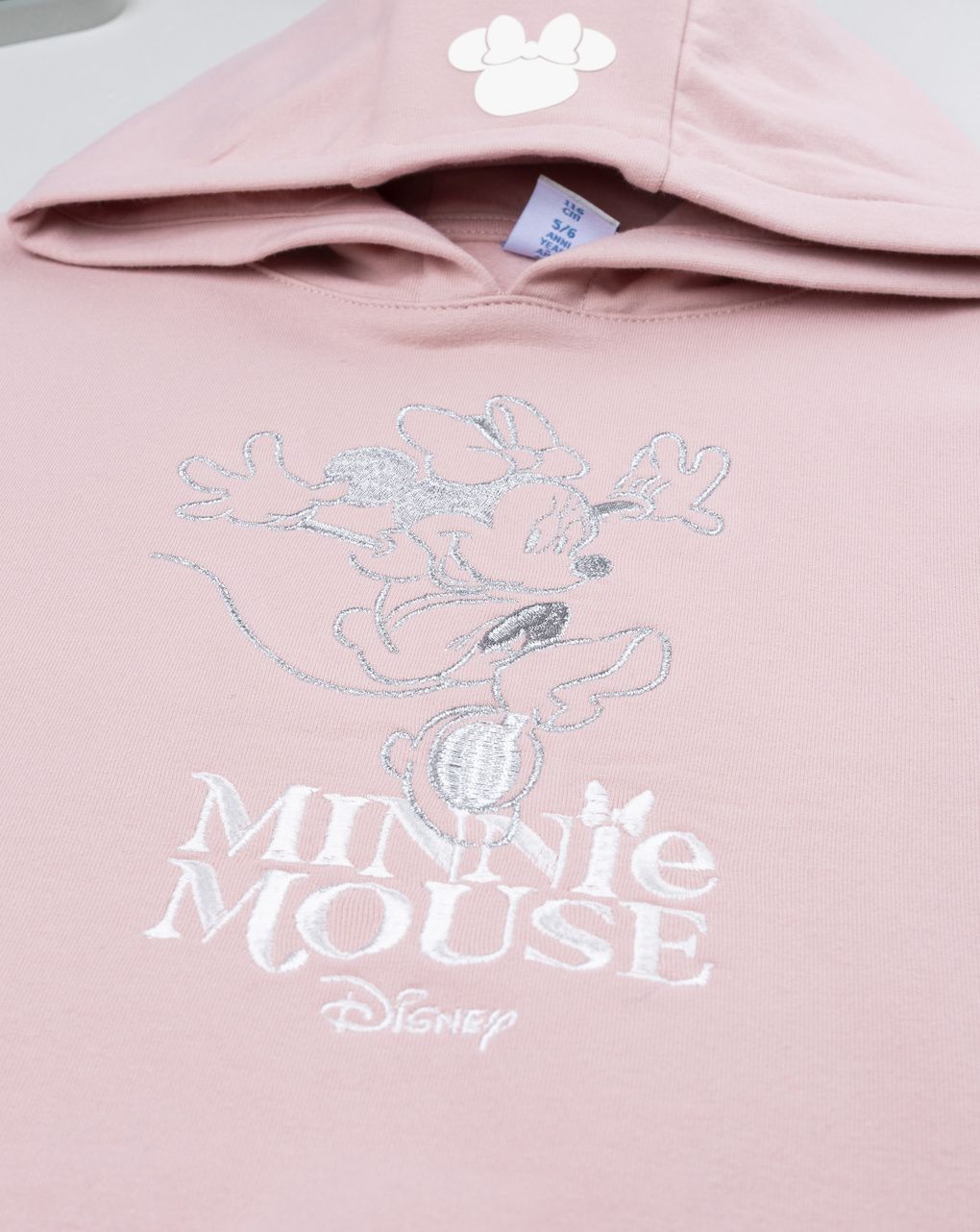 Felpa con cappuccio bambina rosa minnie