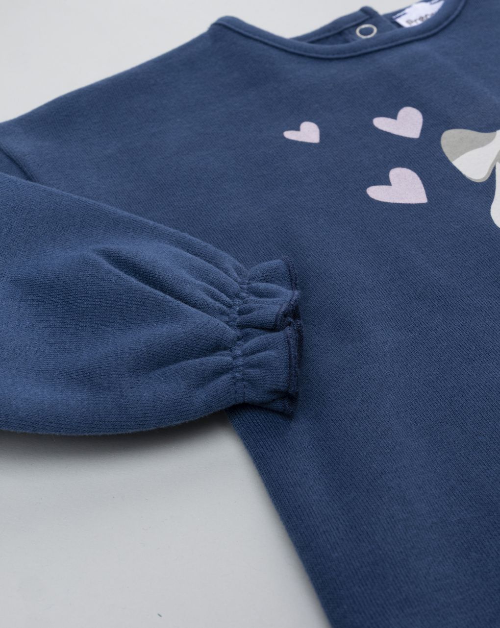 Completo jogging bimba blu/beige cagnolino