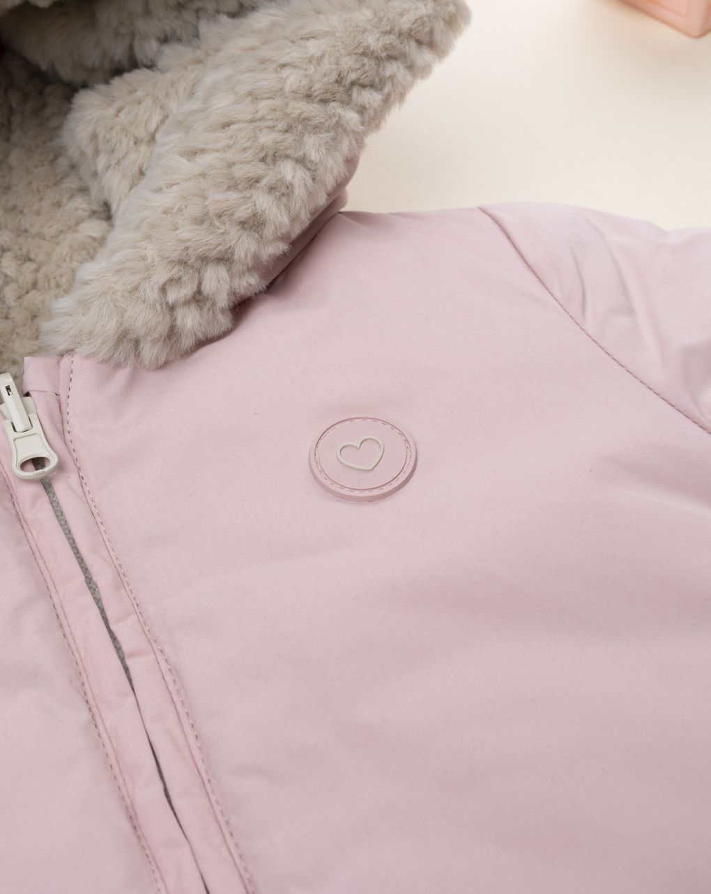 Giacca reversibile bimba rosa