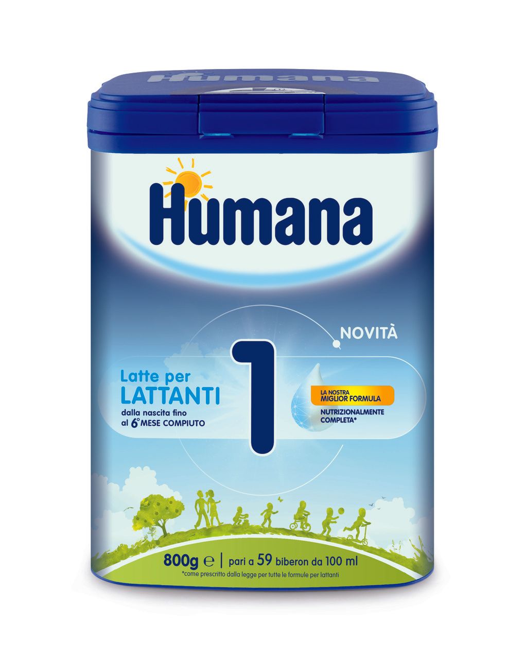 Latte humana 1 polvere 800g - humana