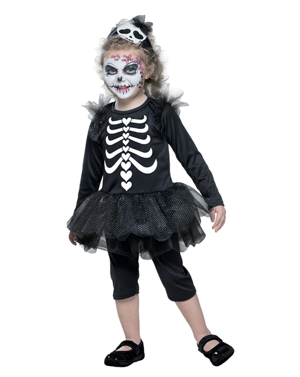 Costume scheletrina baby disponibile in diverse taglie - carnaval queen