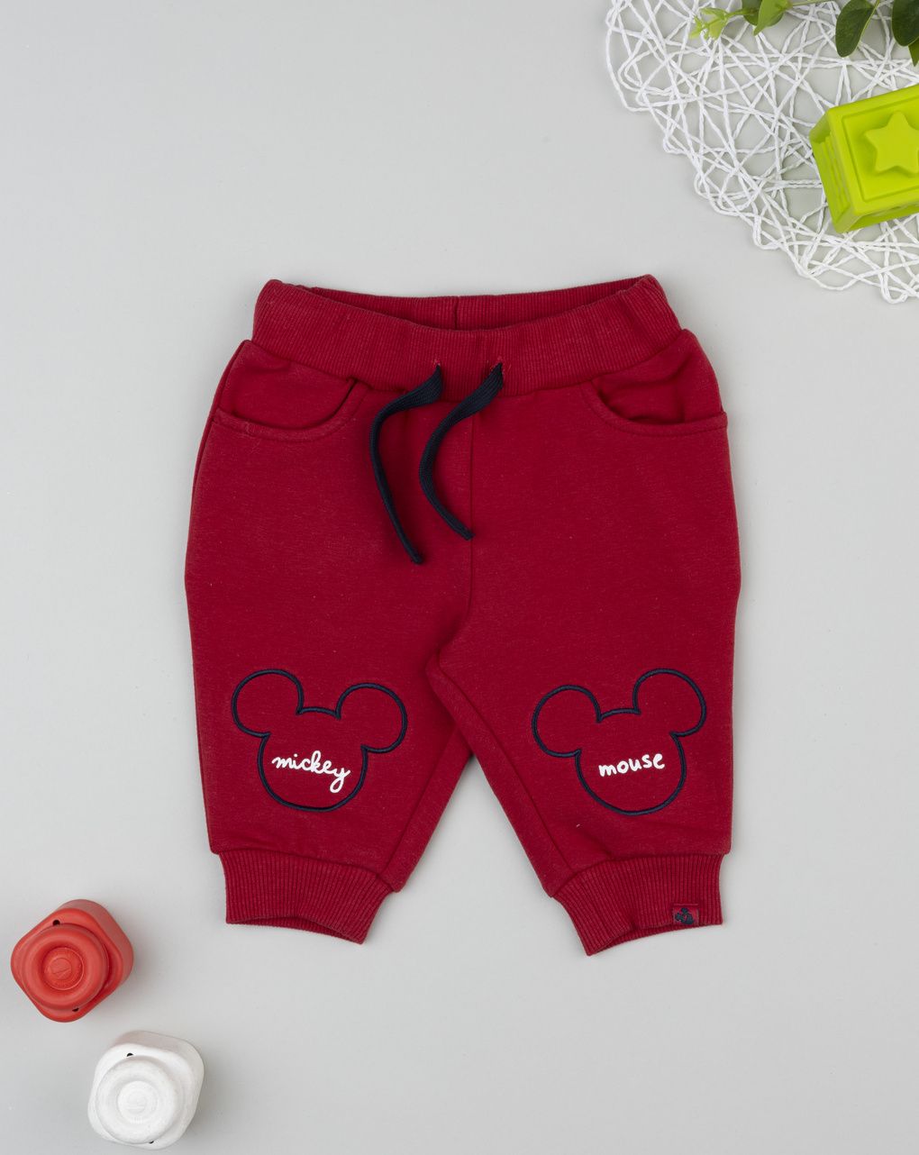 Pantaloni bordeaux bimbo topolino