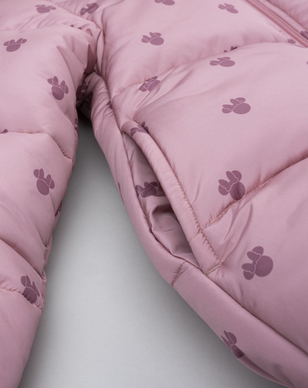 Piumino bimba minnie rosa con pelo