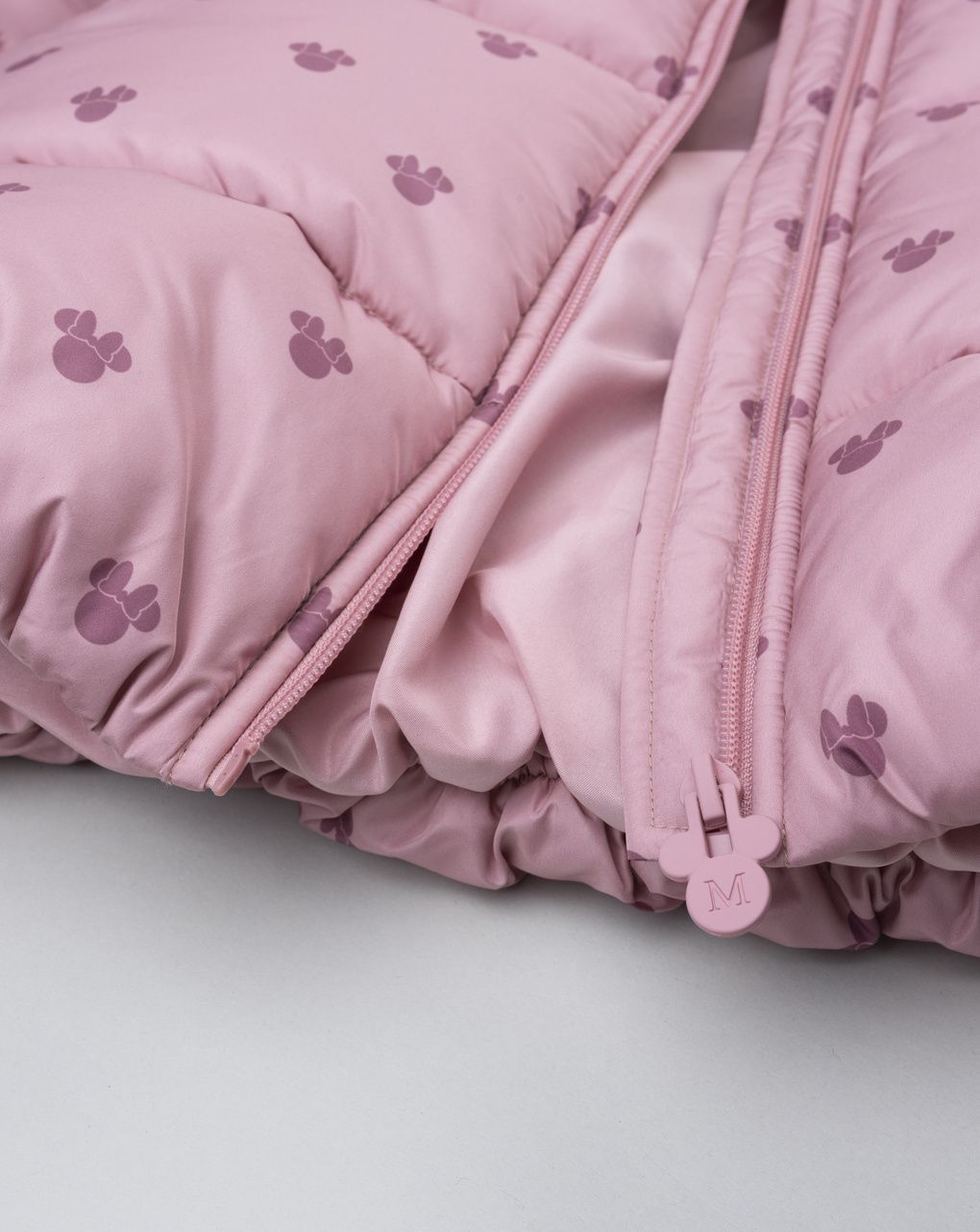 Piumino bimba minnie rosa con pelo