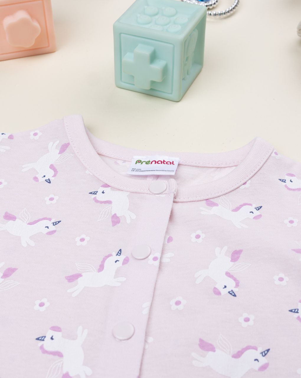 Pigiamone rosa bimba unicorni