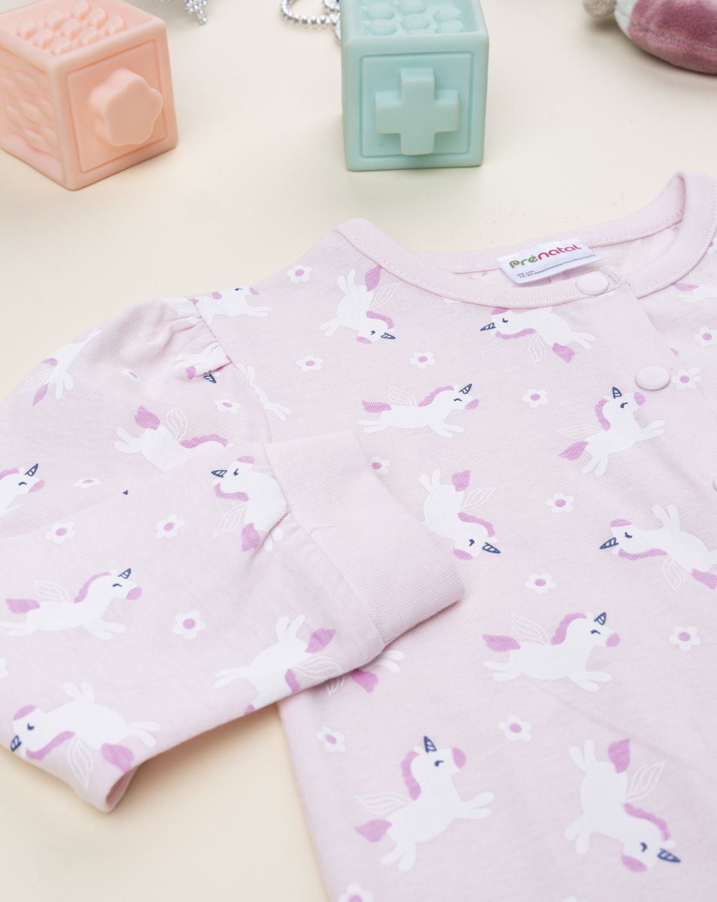 Pigiamone rosa bimba unicorni