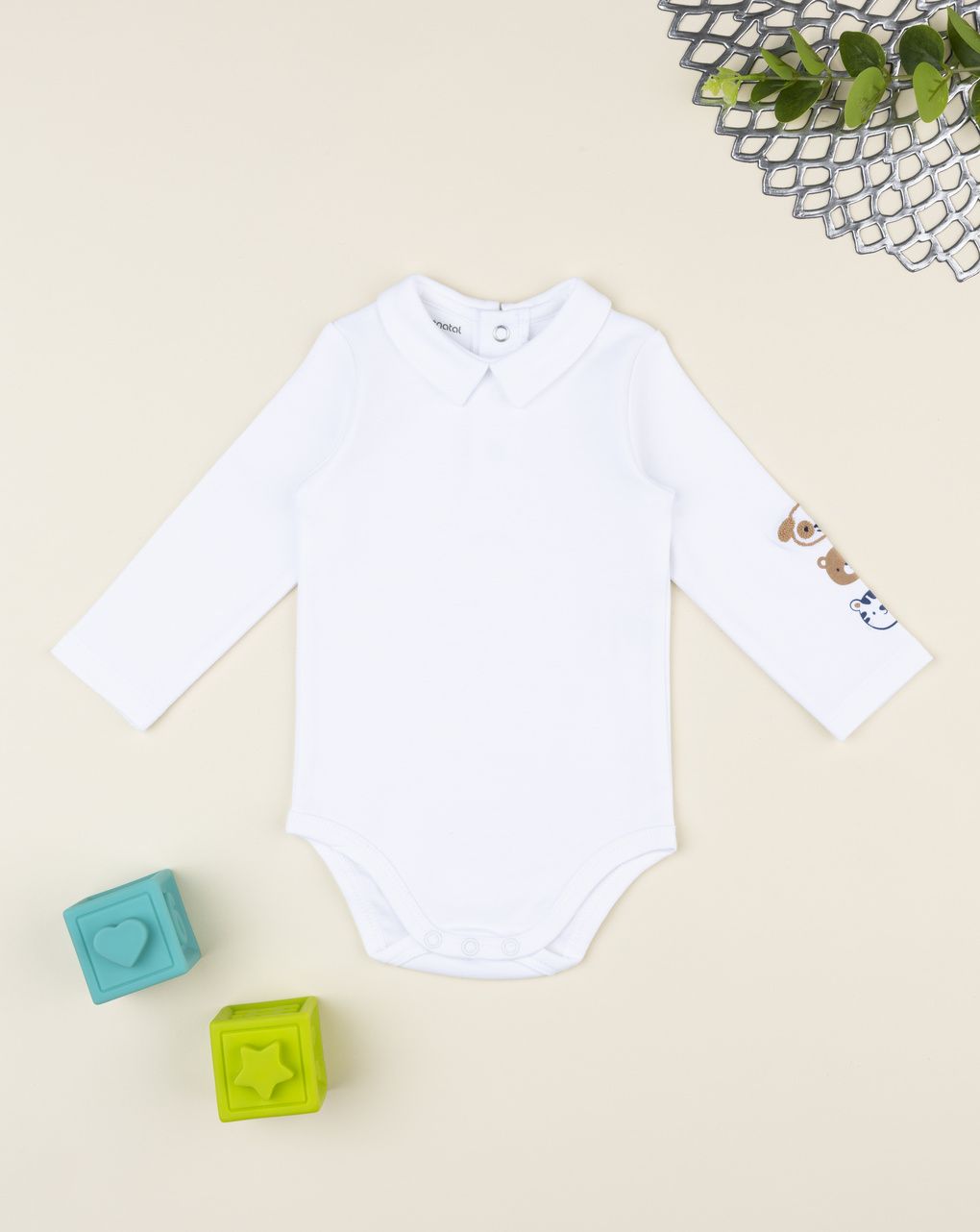 Body bimbo bianco stampa