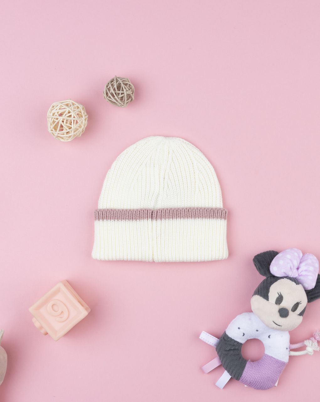 Berretto bimba panna disney minnie