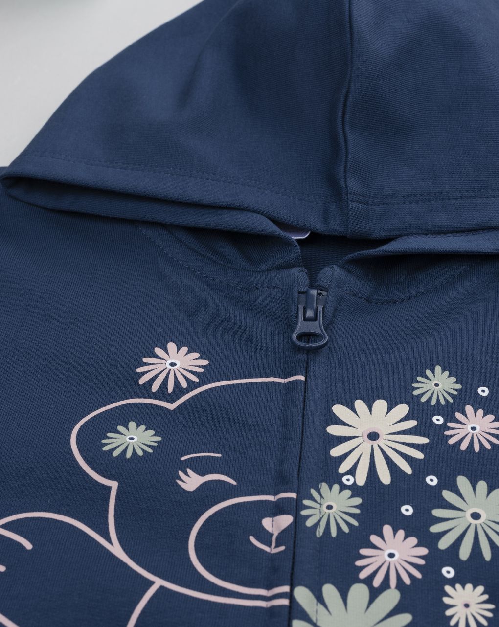 Felpa bimba blu orsetto