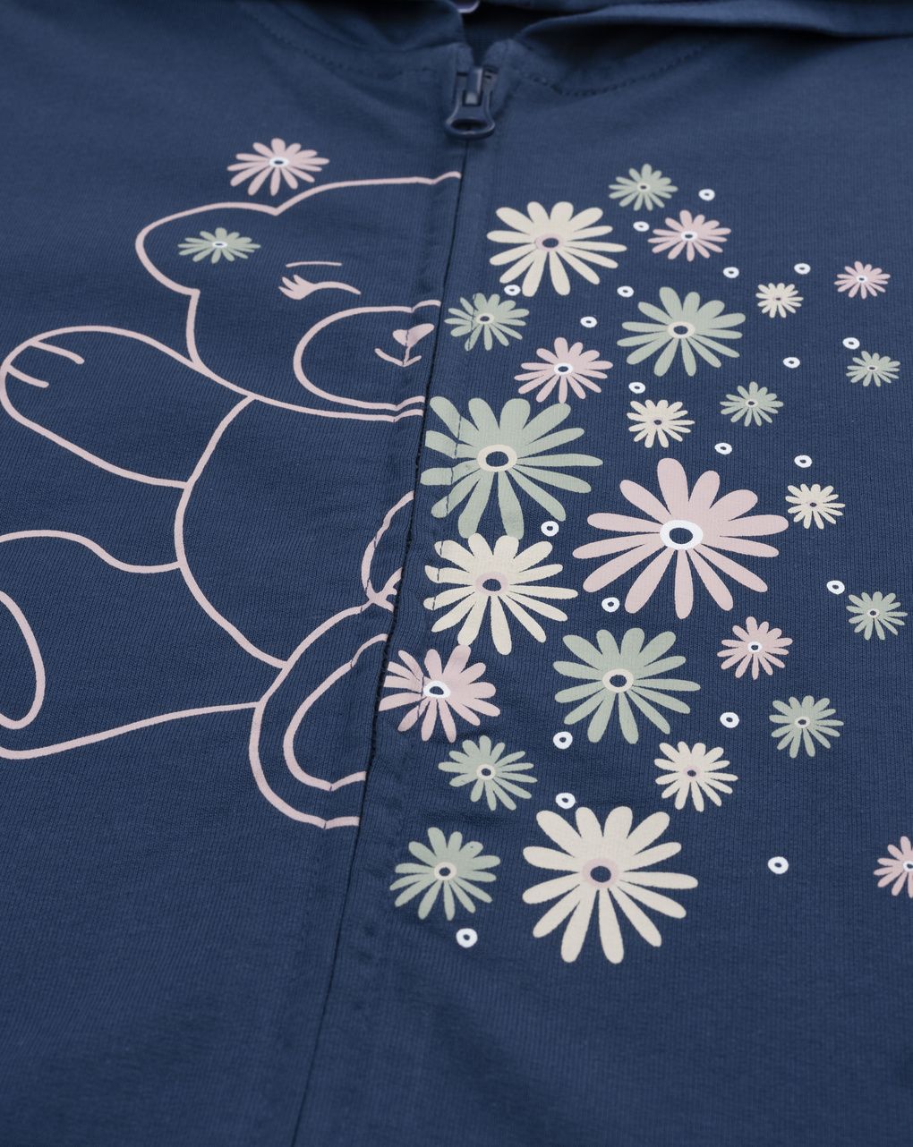 Felpa bimba blu orsetto