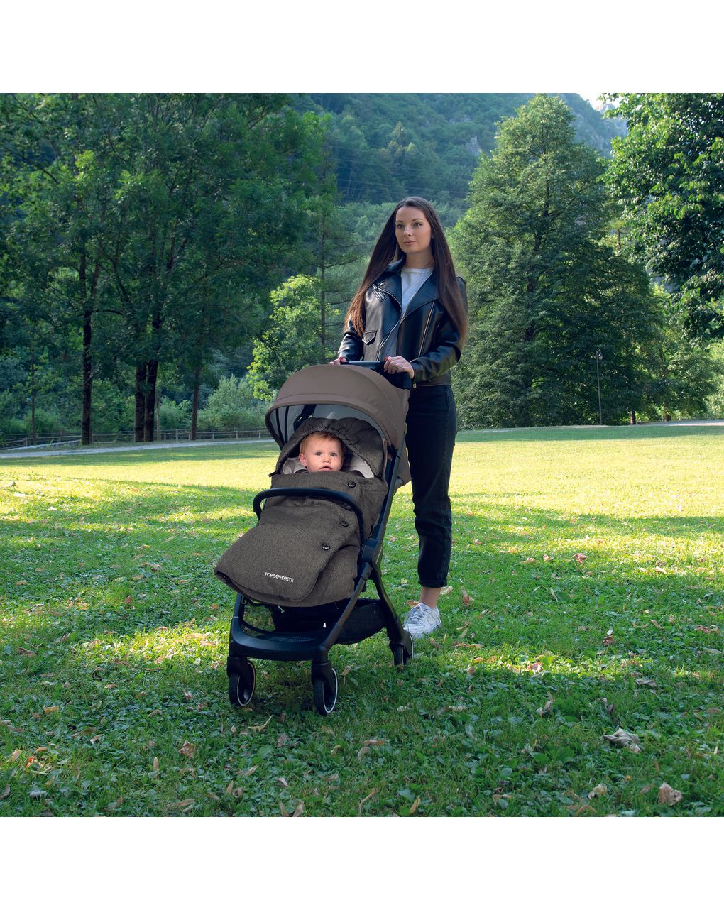 Sacco invernale termico per passeggino trendy melange graphite - foppapedretti