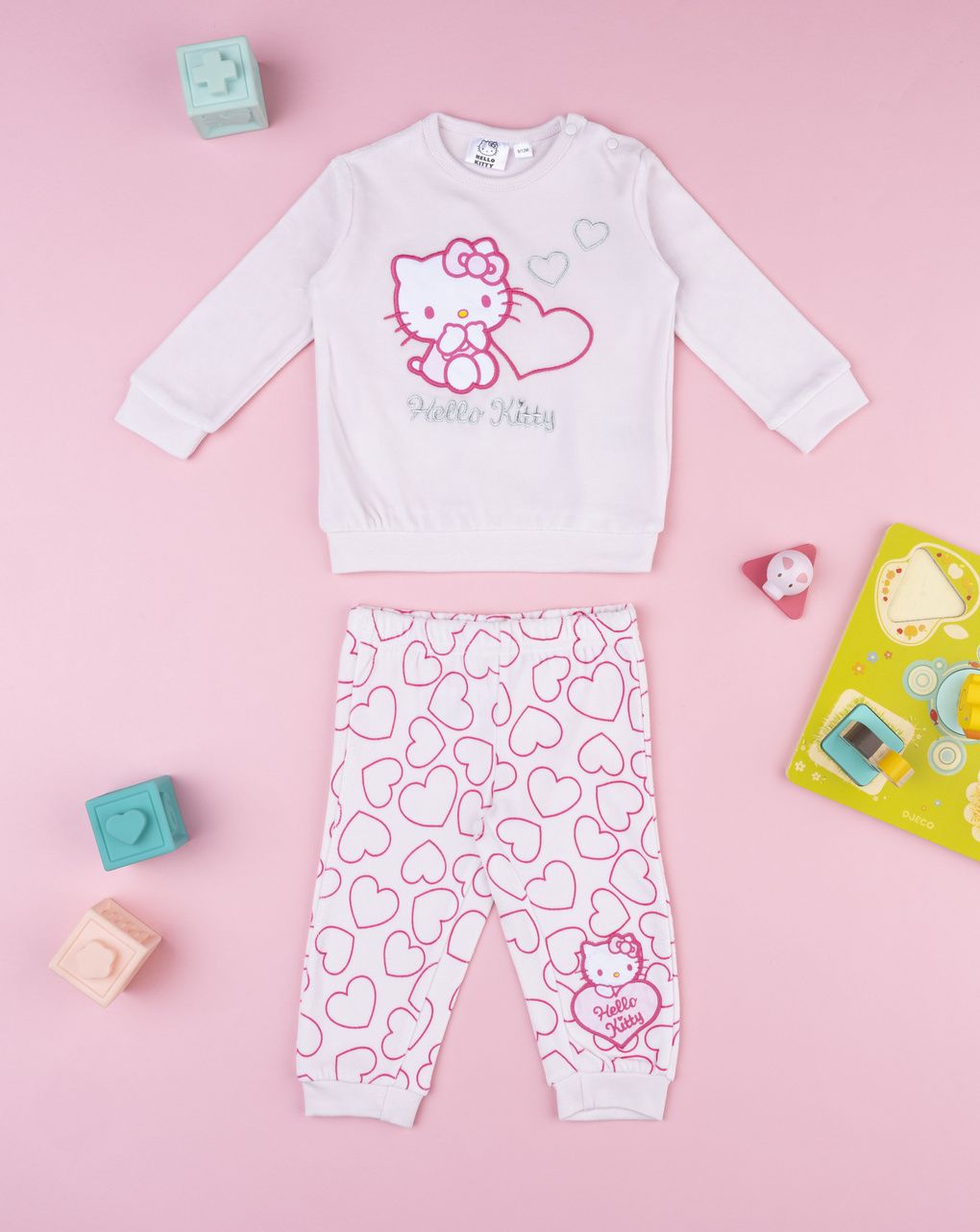 Pigiama bimba rosa hello kitty