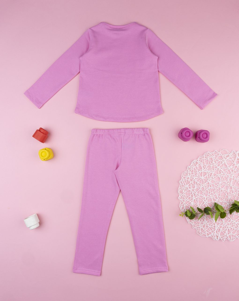 Pigiama due pezzi fucsia gabby bambina