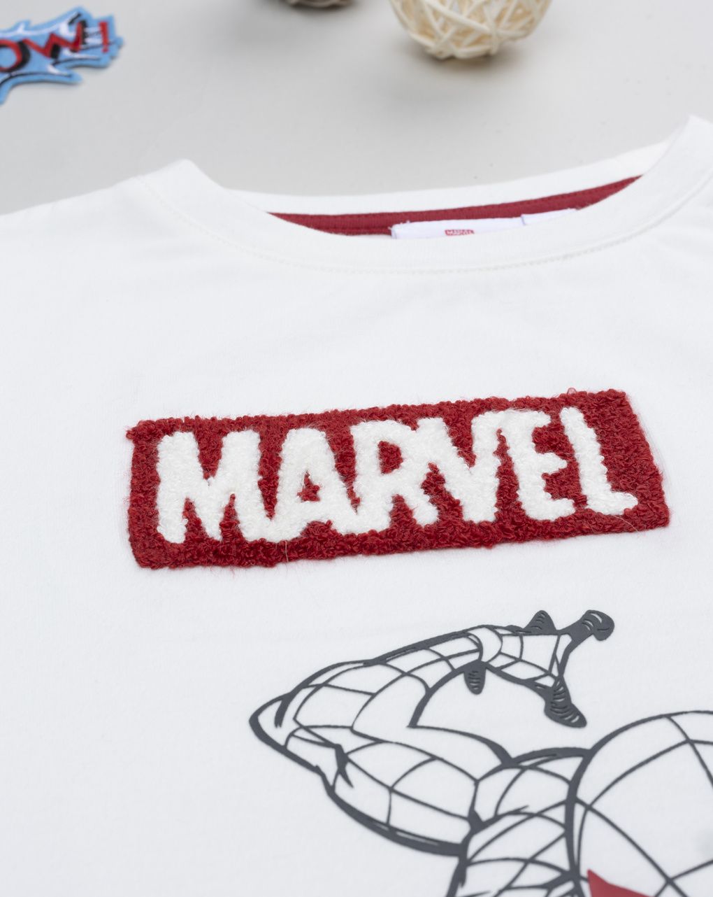 T-shirt bambino spiderman bianco/rosso