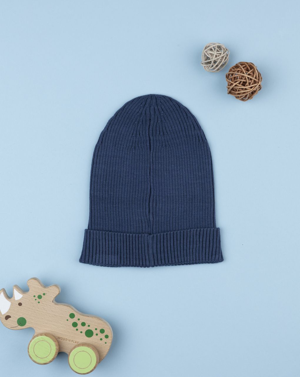 Berretto bambino blu jurassic word