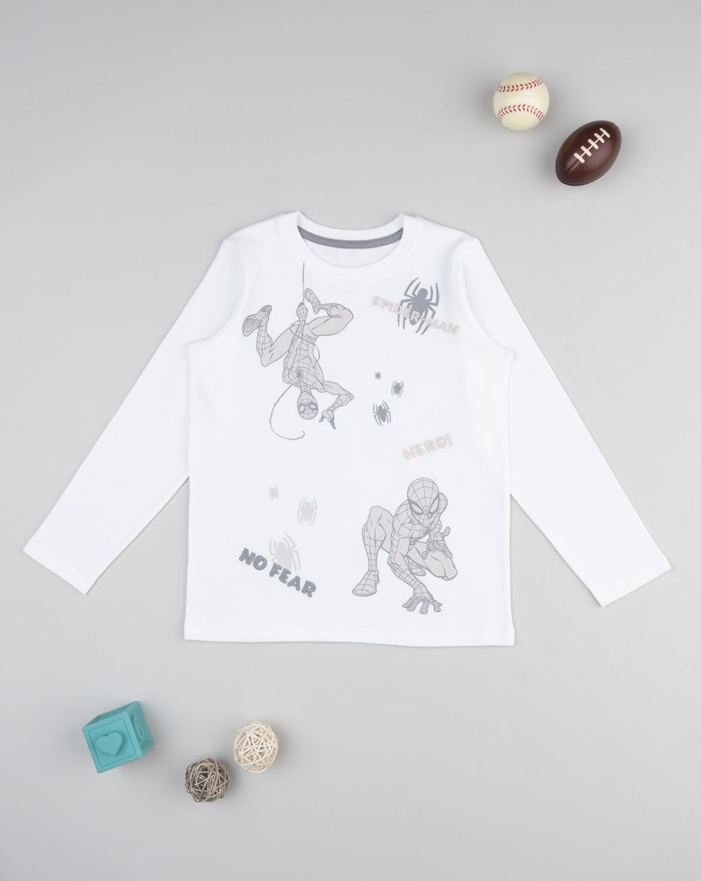 T-shirt bambino bianca spiderman