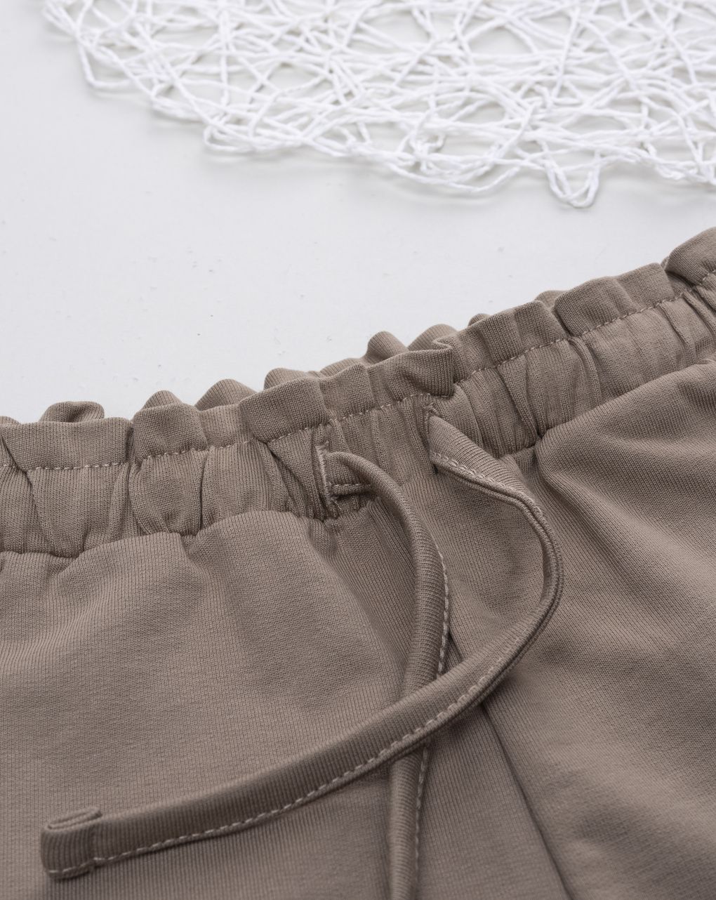 Pantalone bimba marrone cuore ricamato