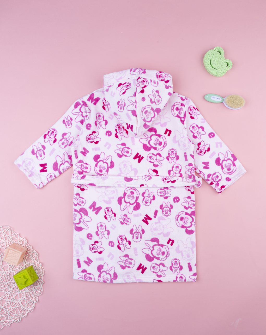 Accappatoio ciniglia bambina minnie