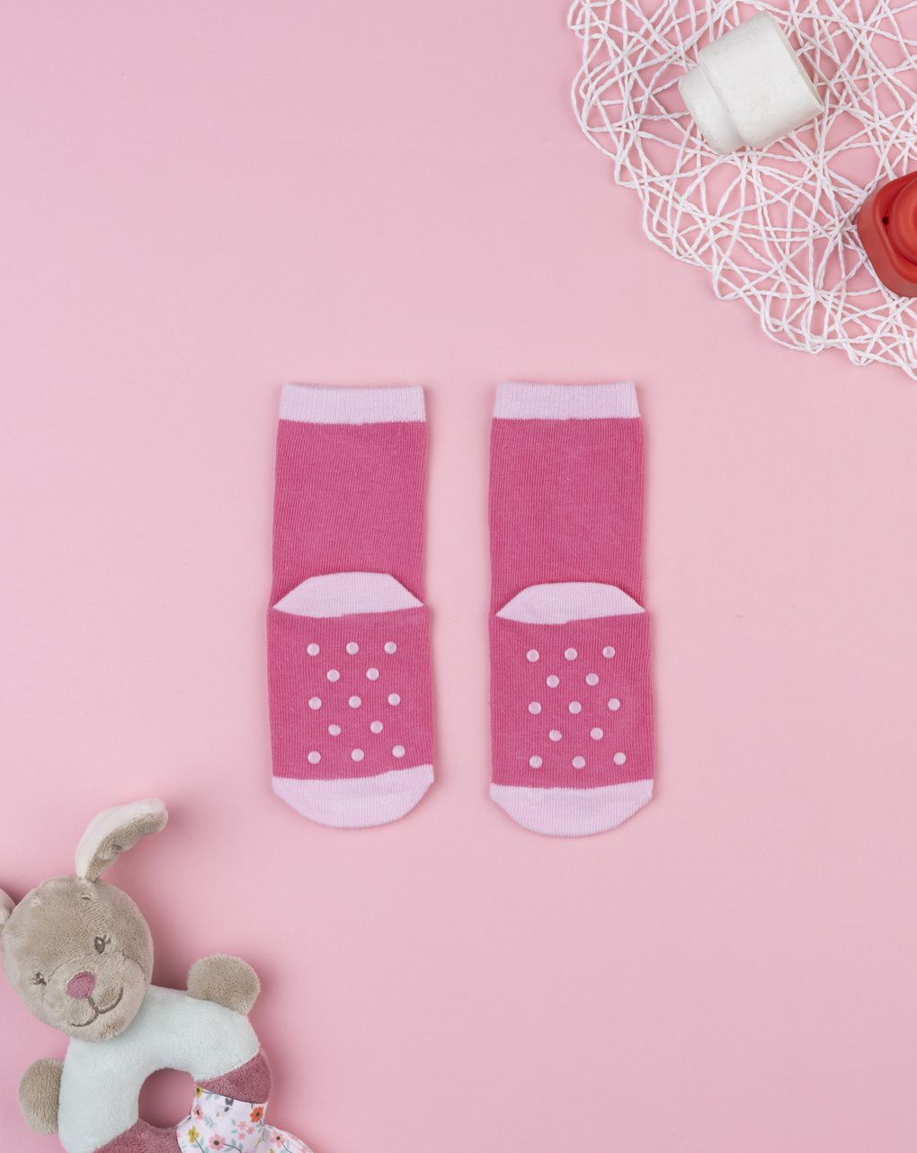 Antiscivolo  fucsia bambina volpina