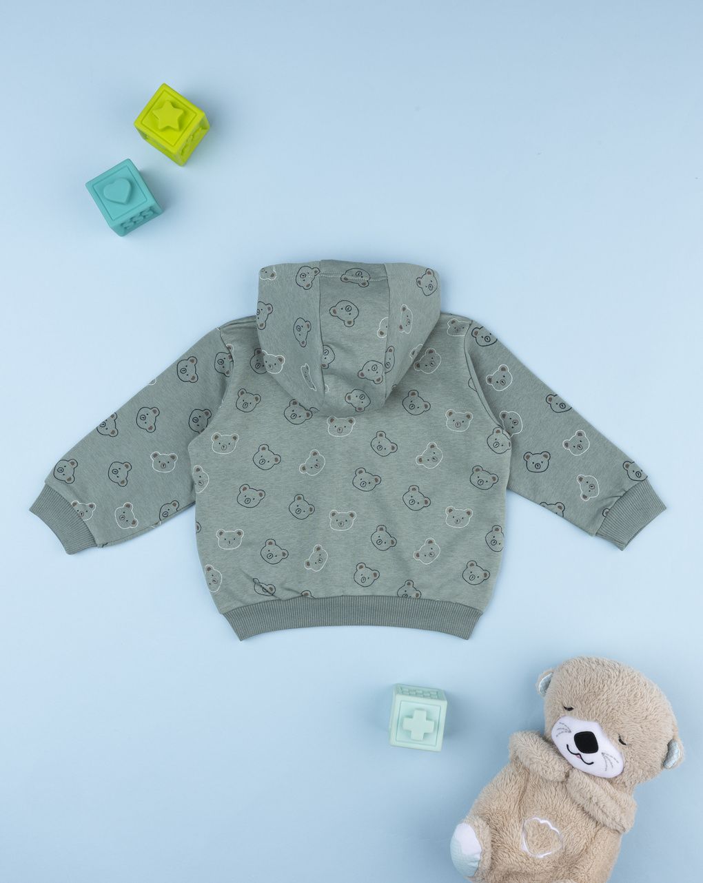 Felpa bimbo verde con allover