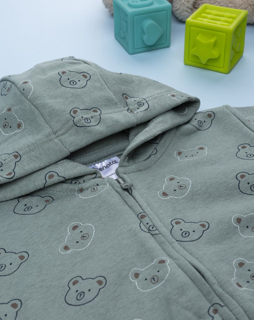 Felpa bimbo verde con allover