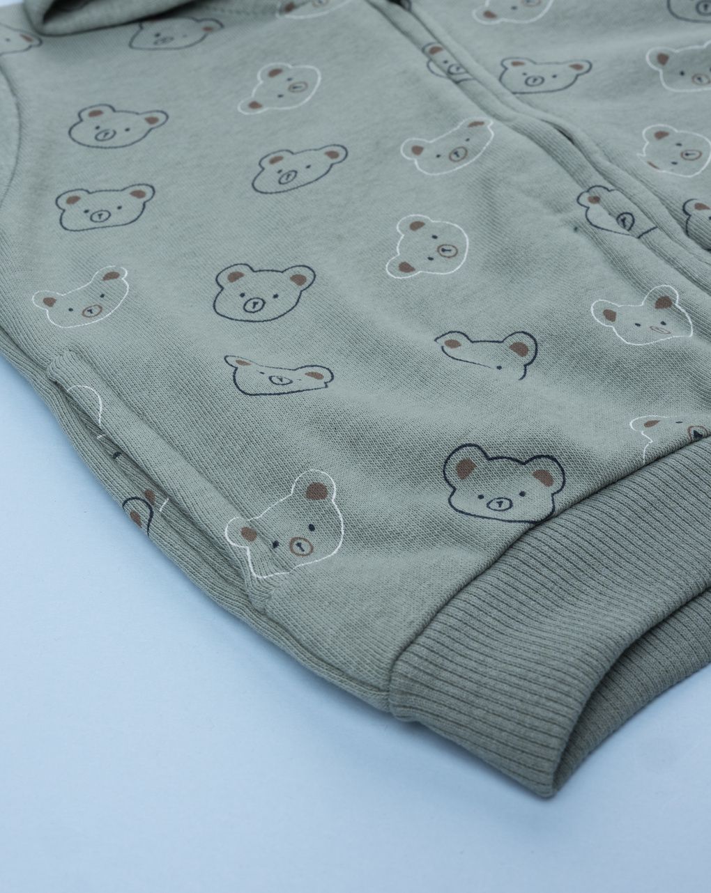 Felpa bimbo verde con allover