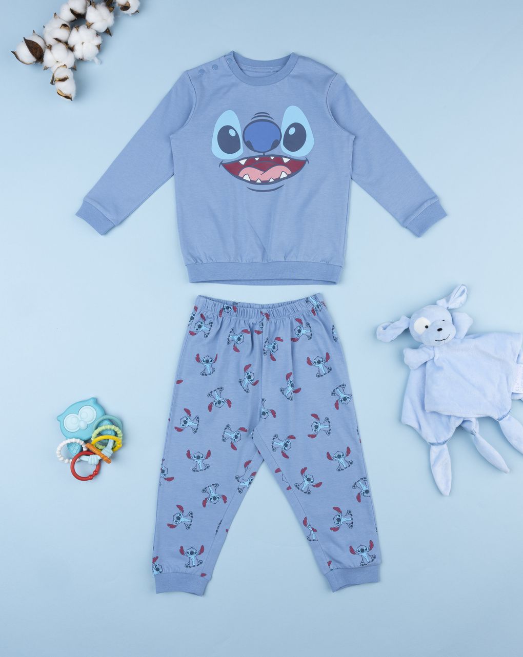 Pigiama bimbo stitch azzurro