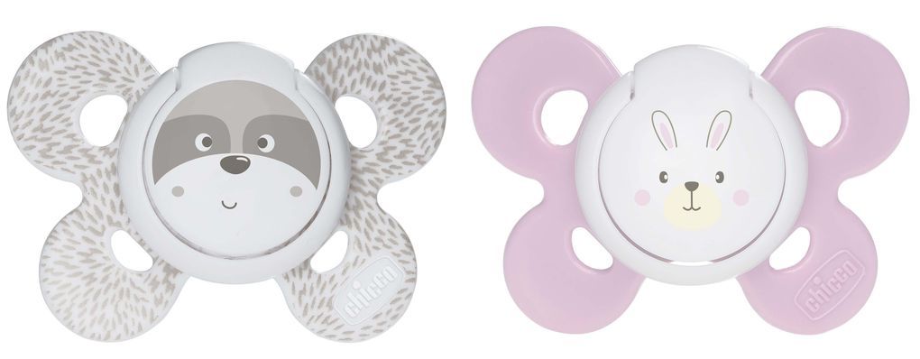 Succhietto comfort bimba silicone 0-6m 2pezzi - chicco