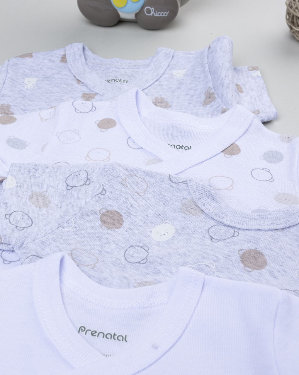 Pack 5 body maniche corte neonato orsetto