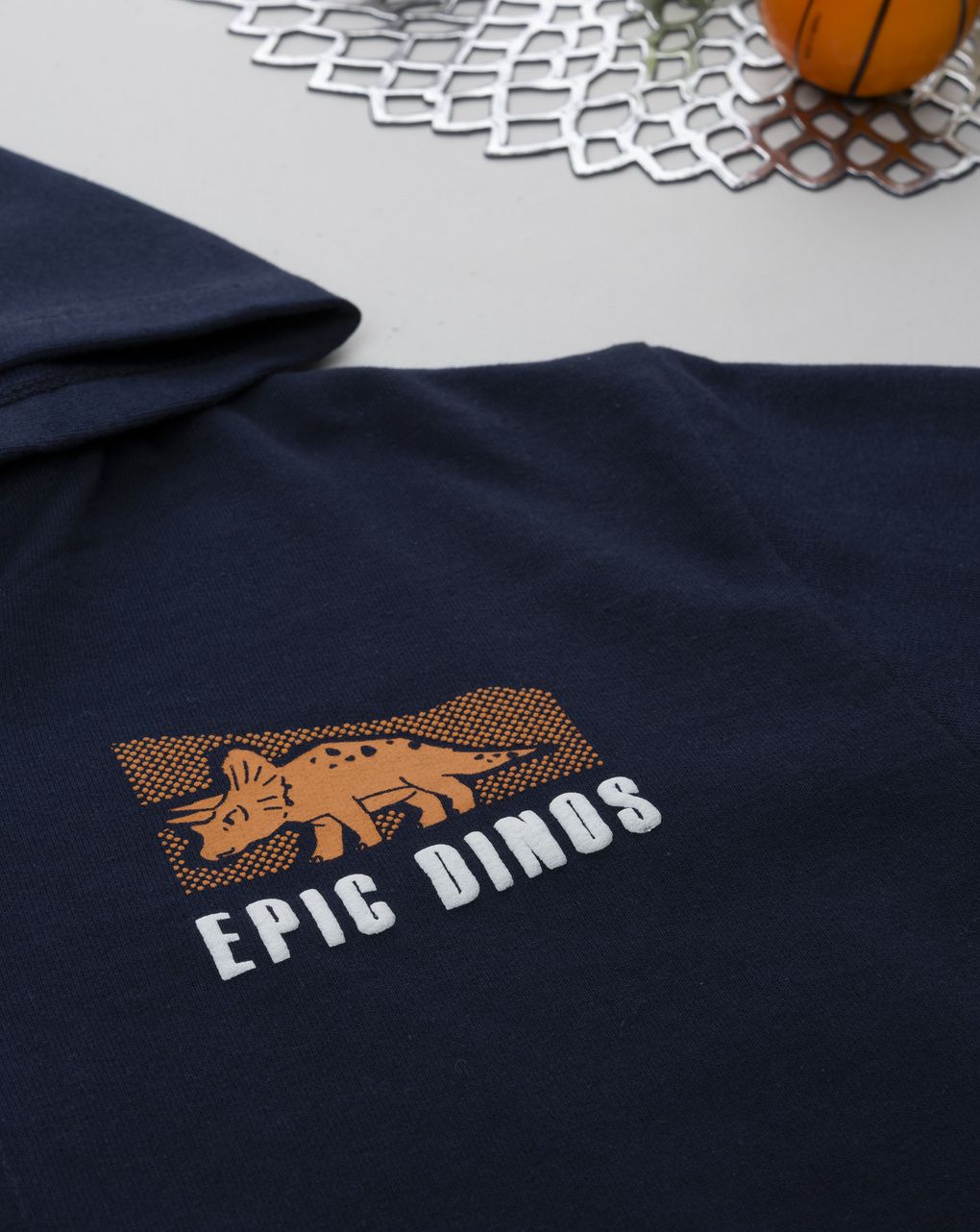 Felpa bimbo blu stampa rilievo