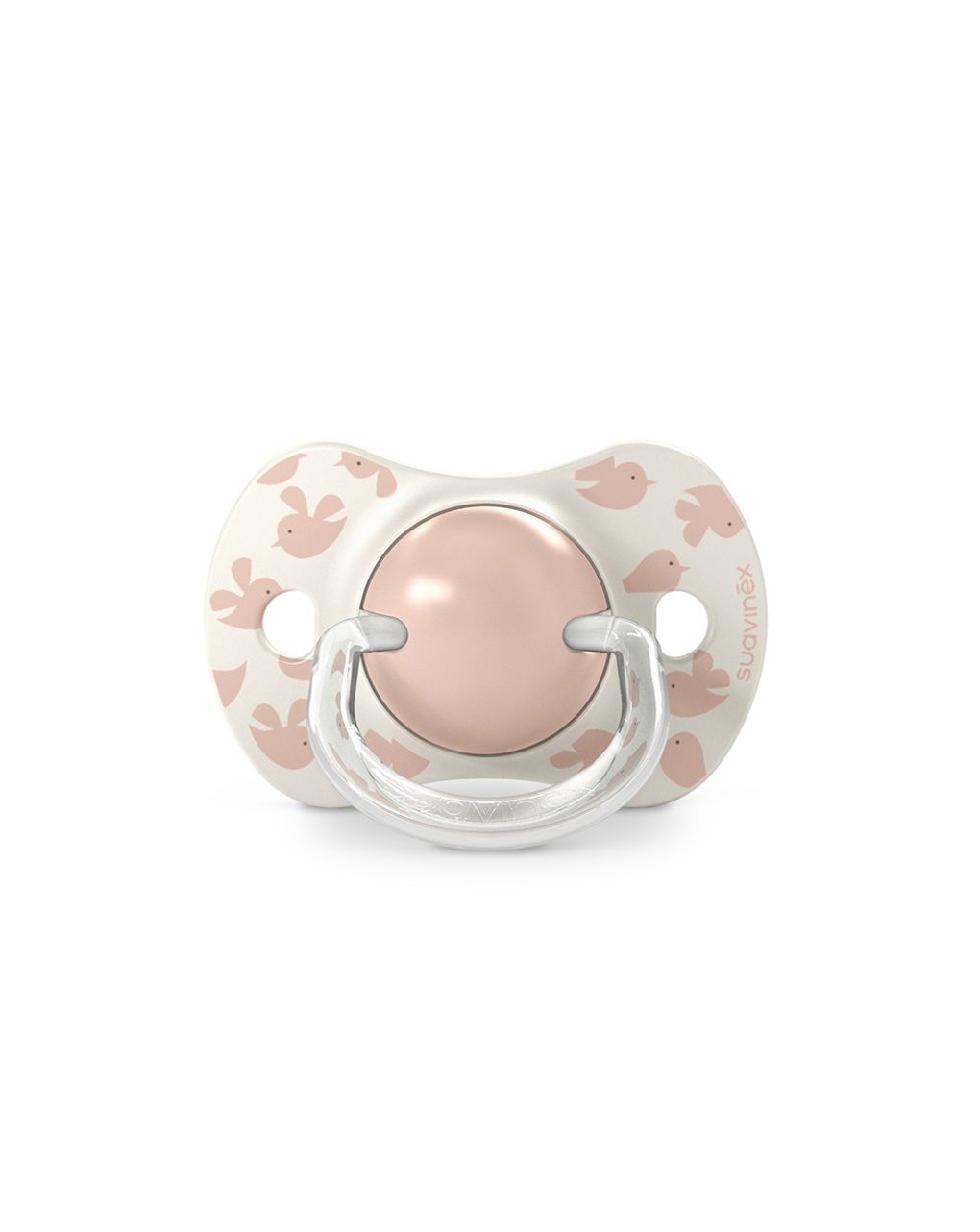 Succhietto birdies sxpro 6-18 mesi 2 pezzi rosa - suavinex
