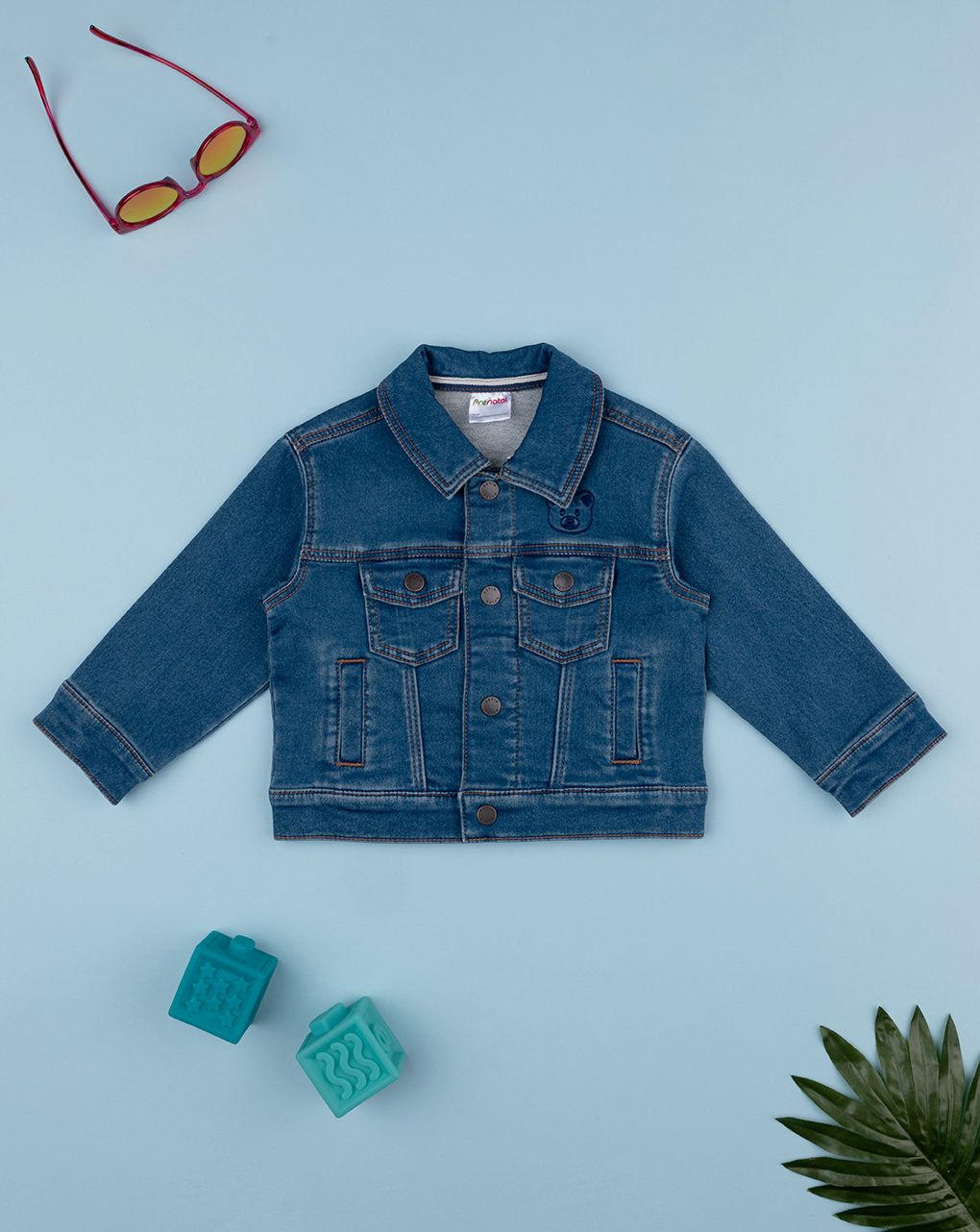 Giubbino bimbo denim chiaro
