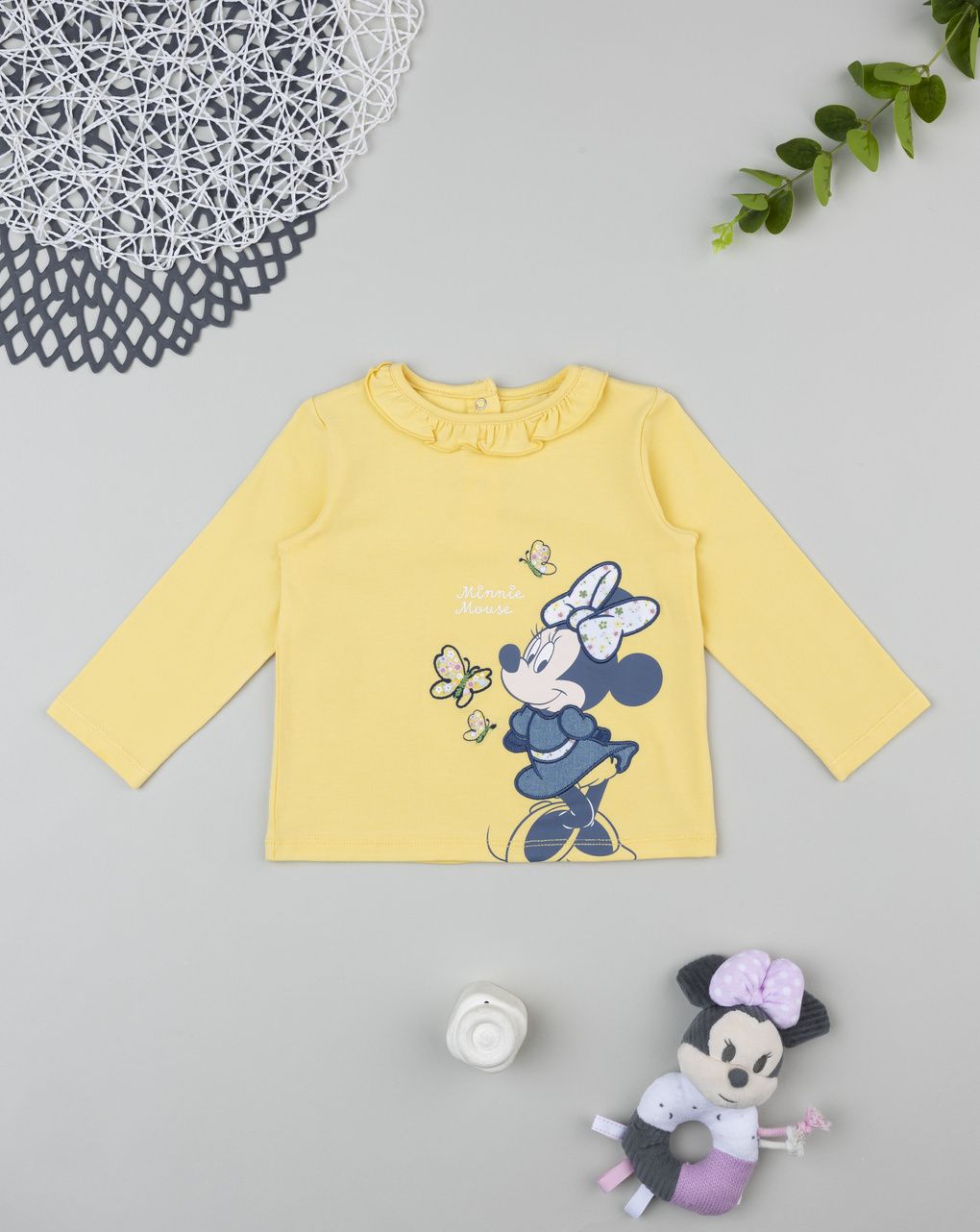T-shirt bimba minnie gialla