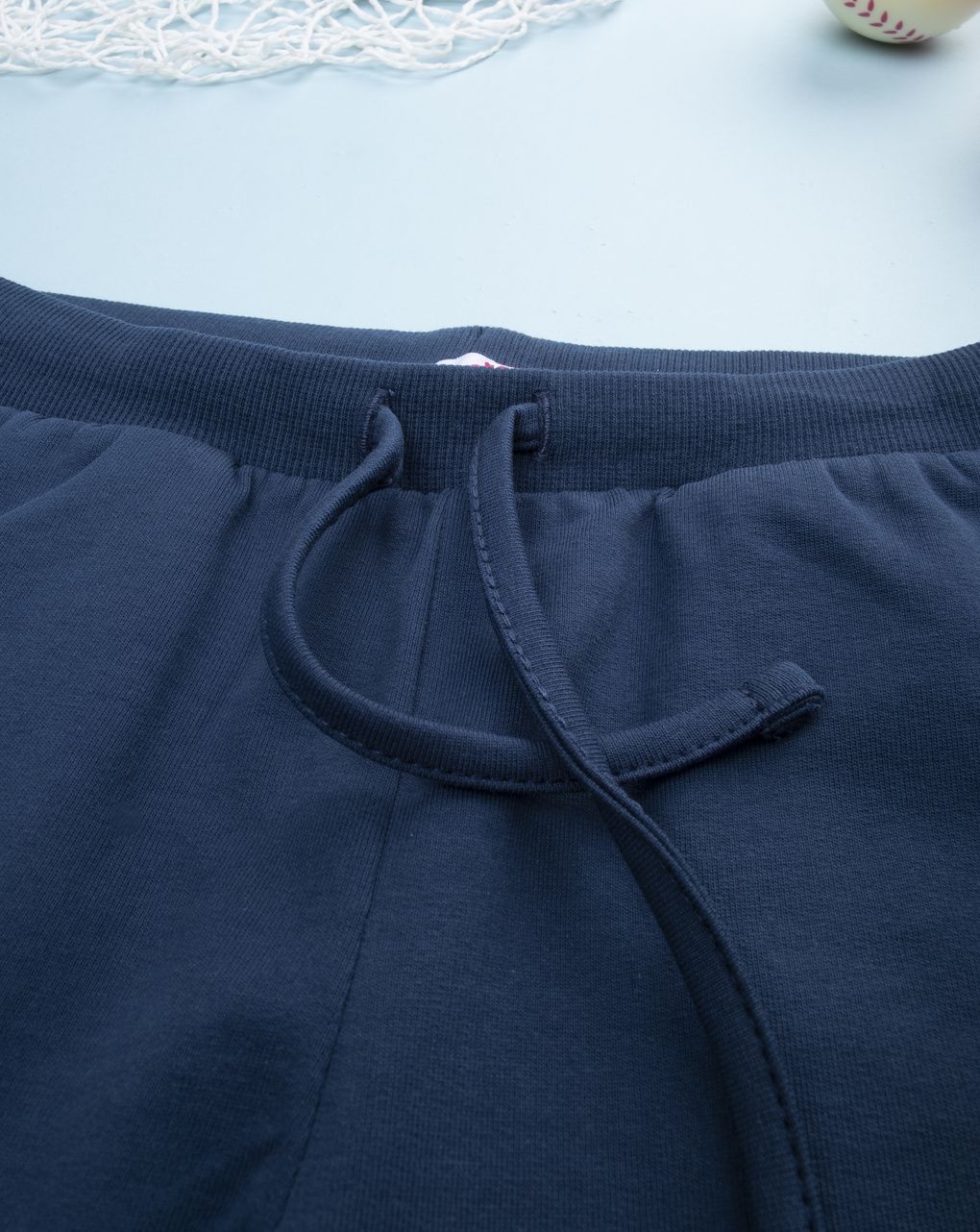 Pantalone felpato bimba blu