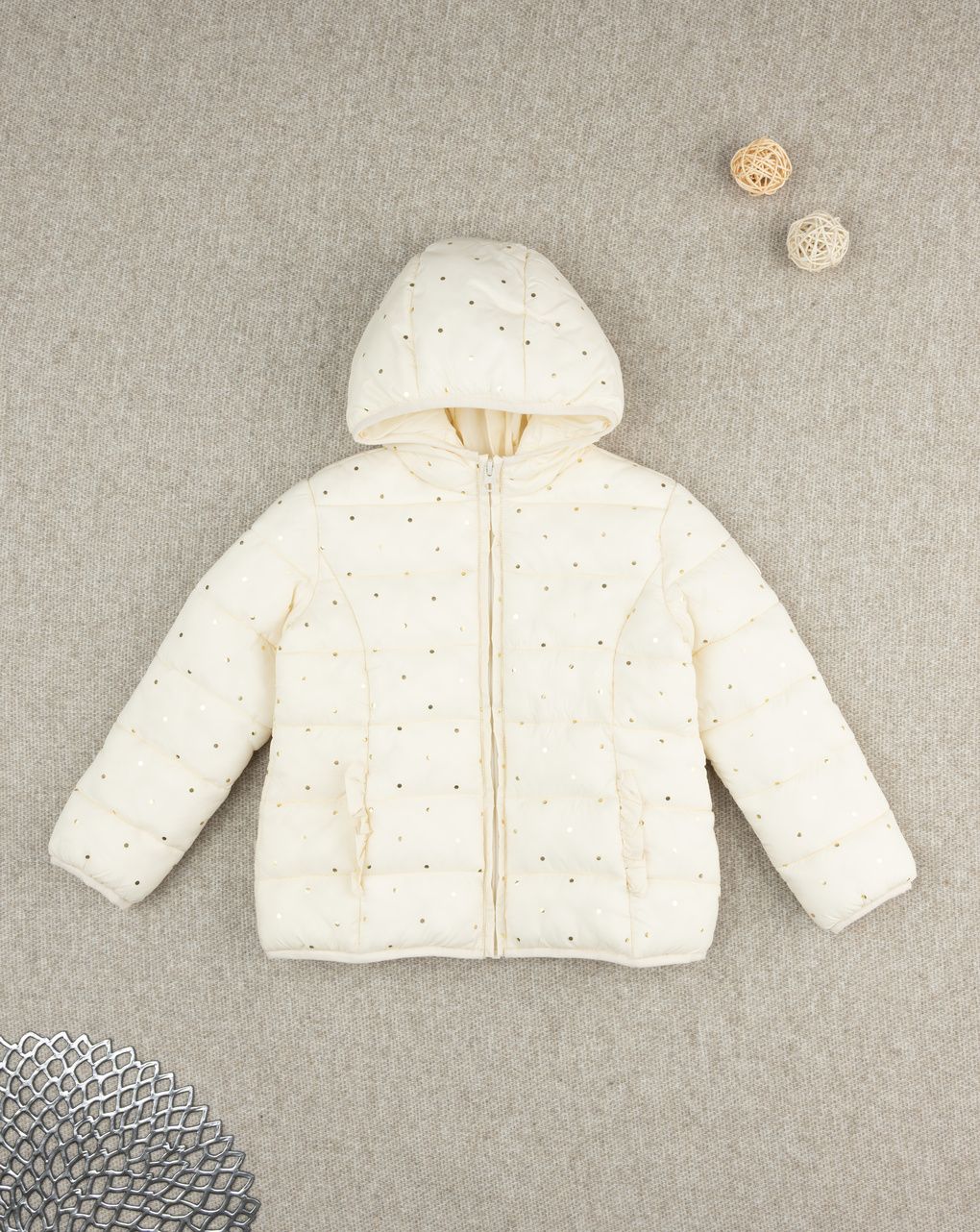 Giacca bimba panna