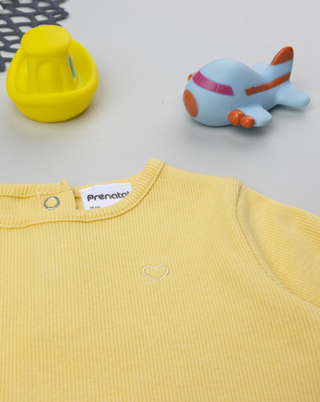 T-shirt costina  bimba gialla