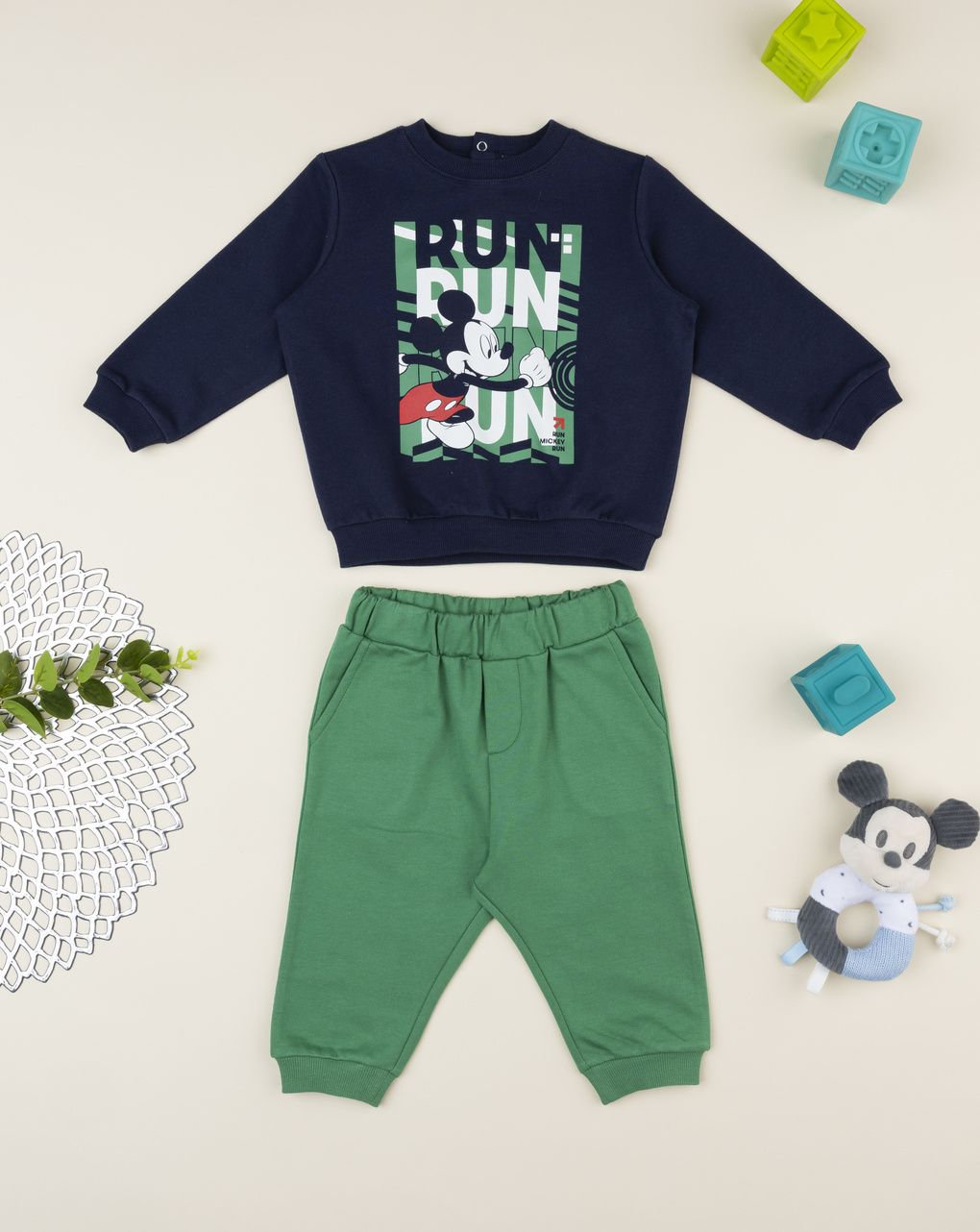 Completo jogging bimbo mickey mouse