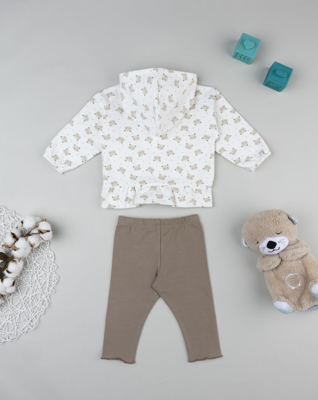 Jogger bimba panna/beige allover