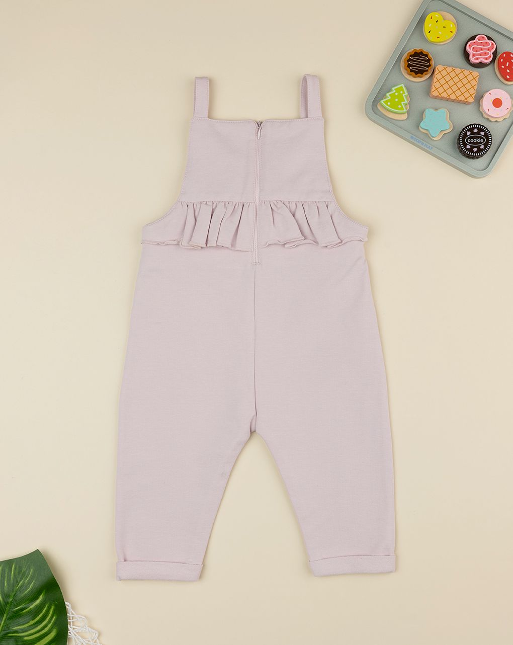 Salopette bimba rosa