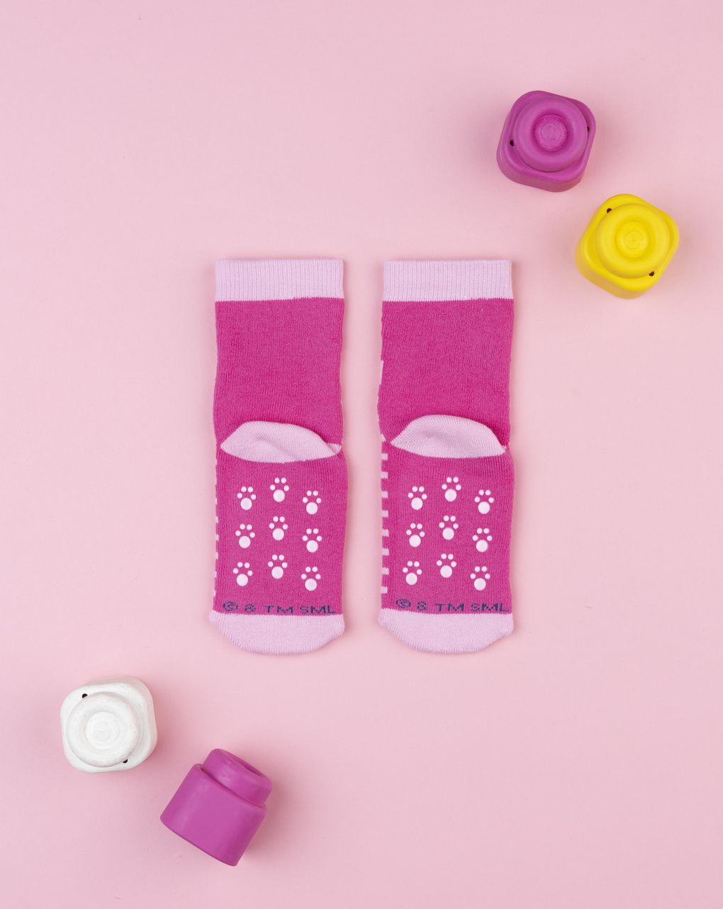 Antiscivolo bimba paw patrol rosa/fucsia