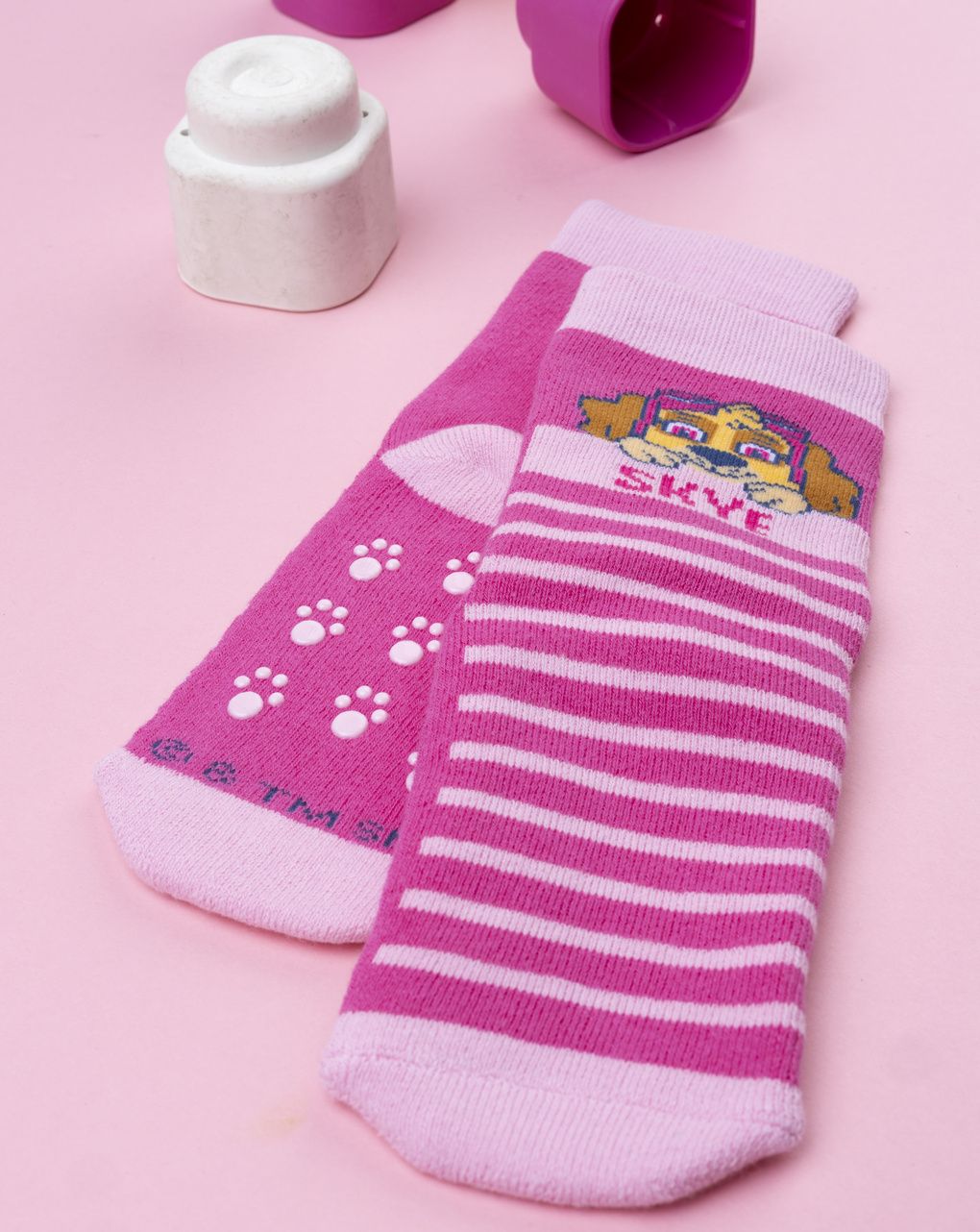 Antiscivolo bimba paw patrol rosa/fucsia