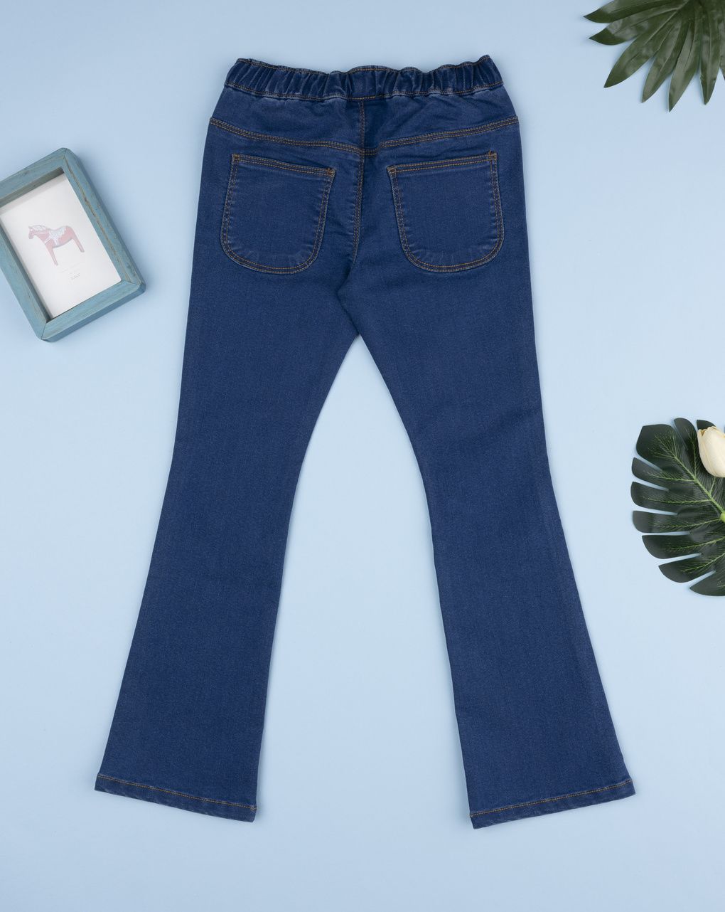 Jeans bimba ricamato