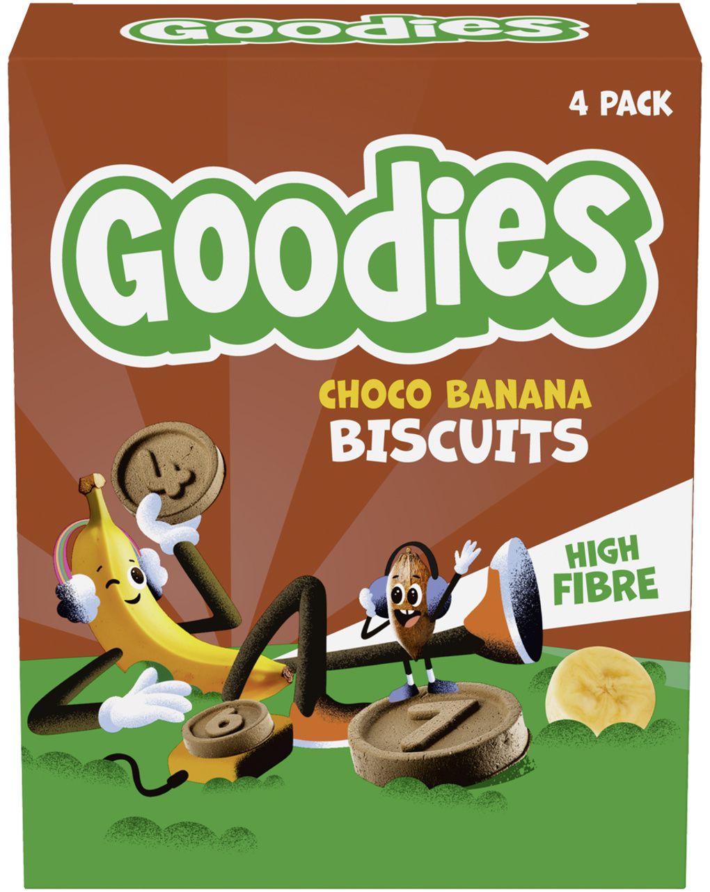 Multipack biscotti choco ban 4x20g - goodies hero