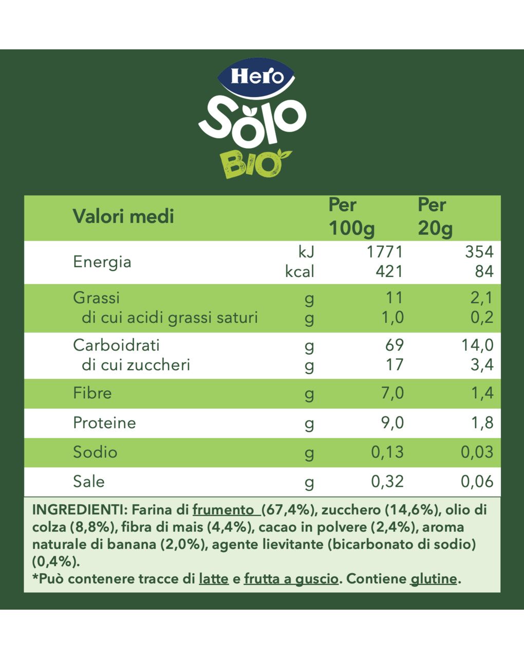 Multipack biscotti choco ban 4x20g - goodies hero