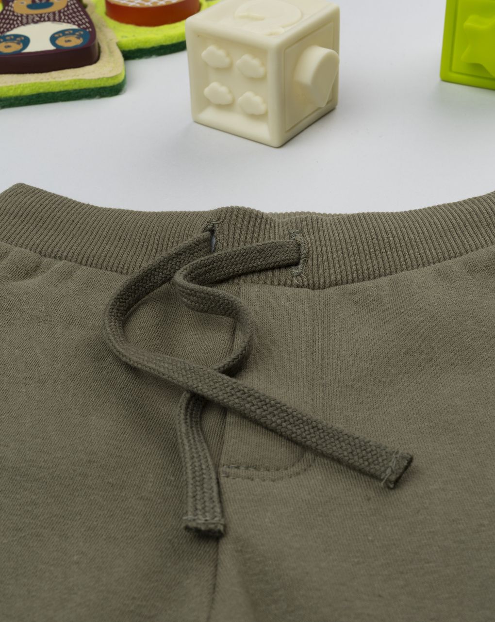 Pantalone felpato verde scuro bimbo