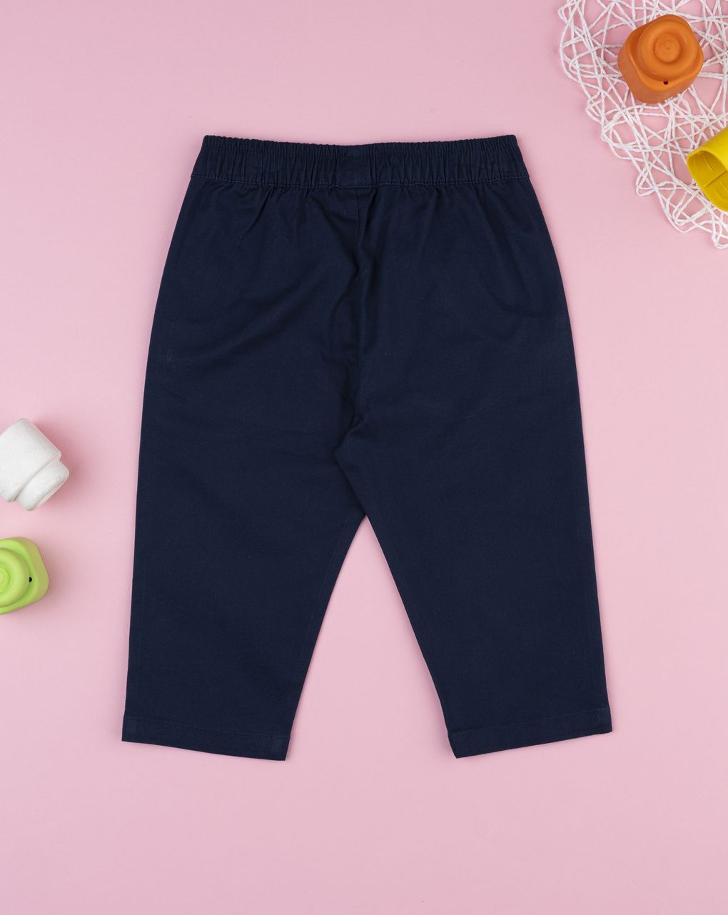 Pantalone twill bimbo blu