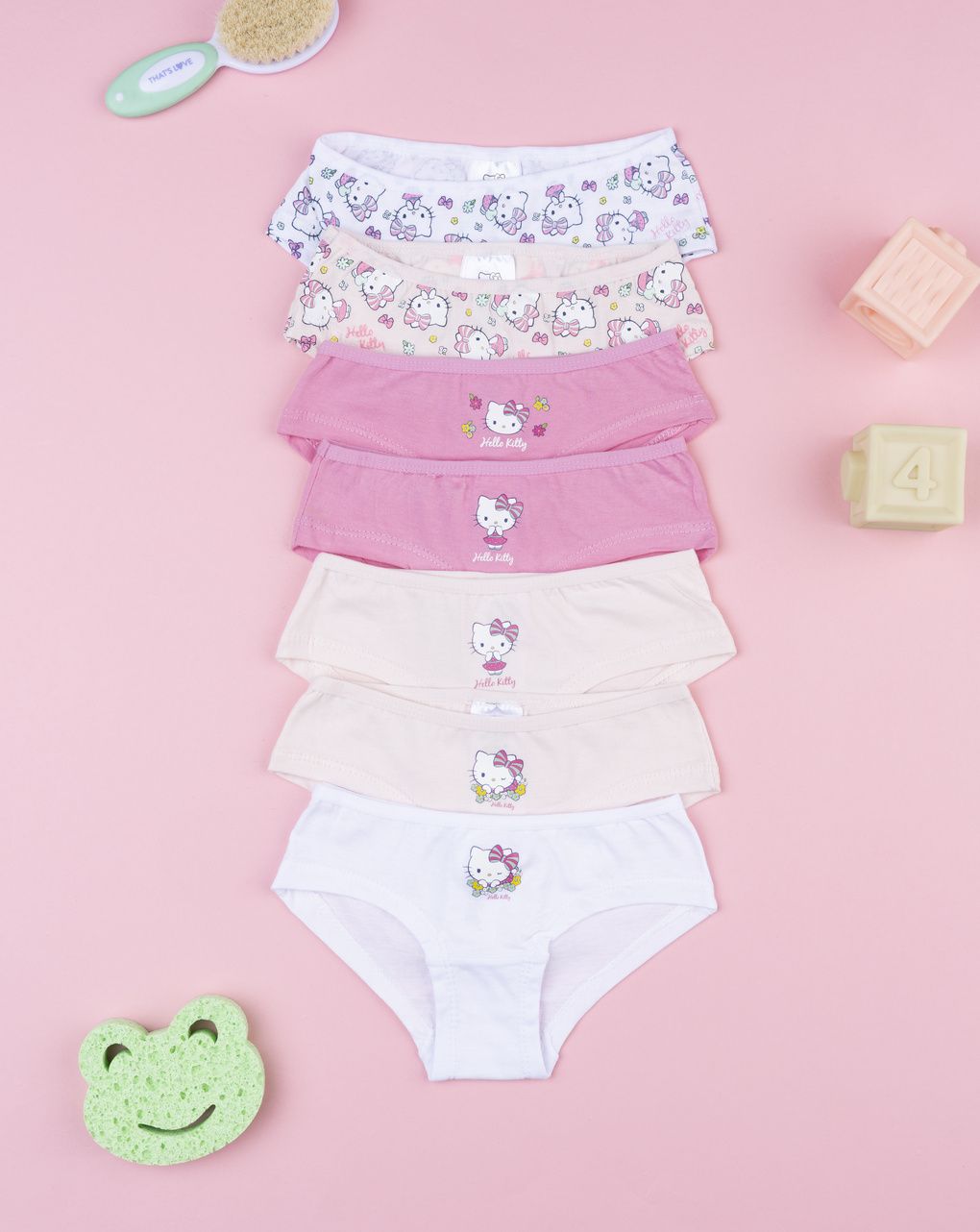 Pack 7 slip bambina hello kitty