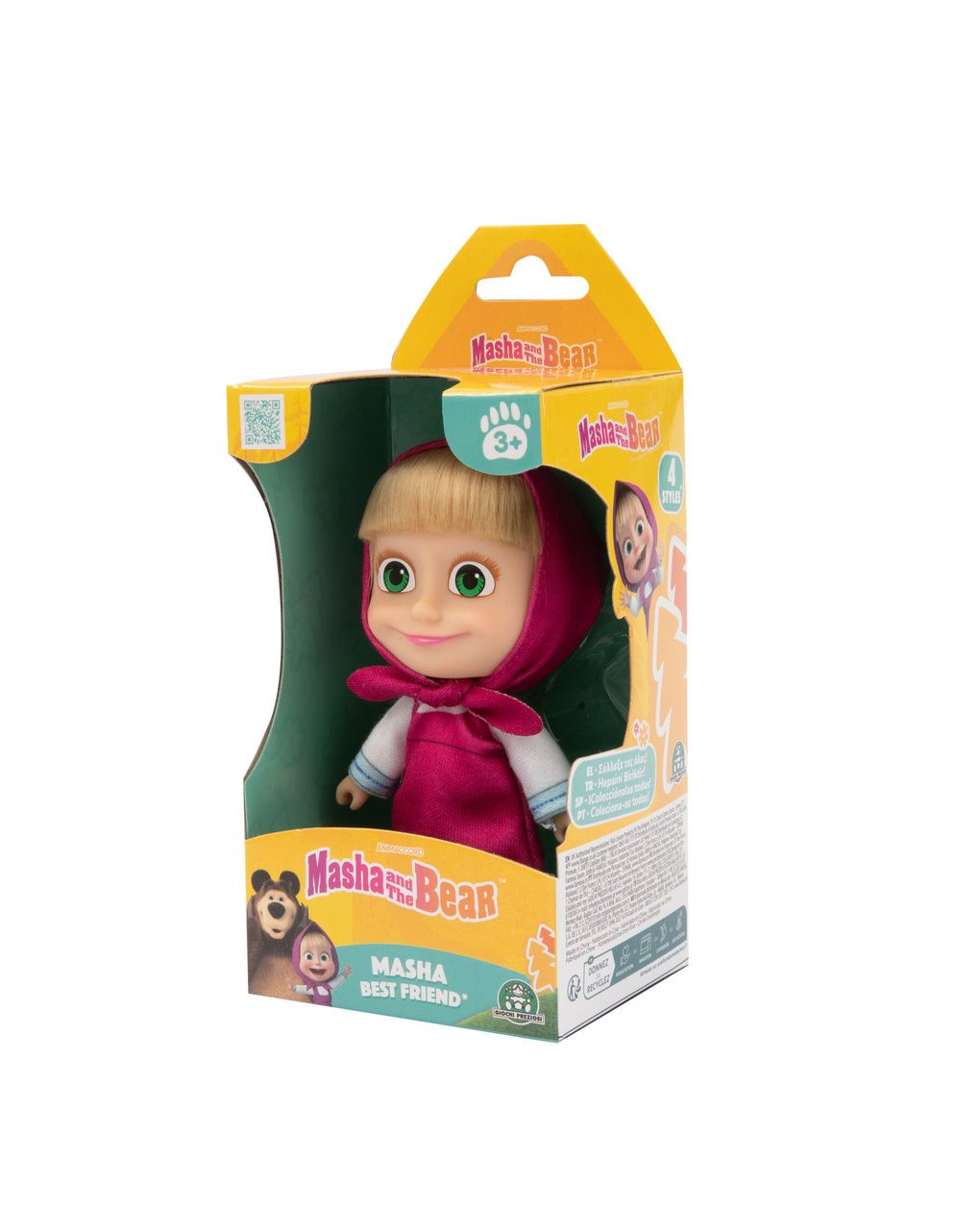 Bambola masha - 12 cm - masha & orso