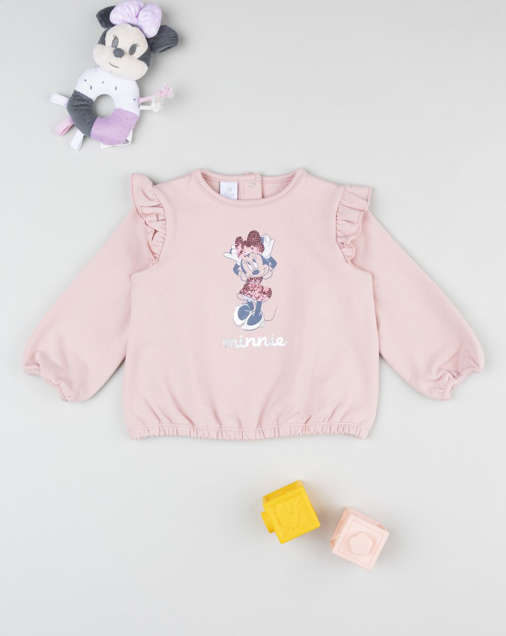 Felpa bimba rosa minnie