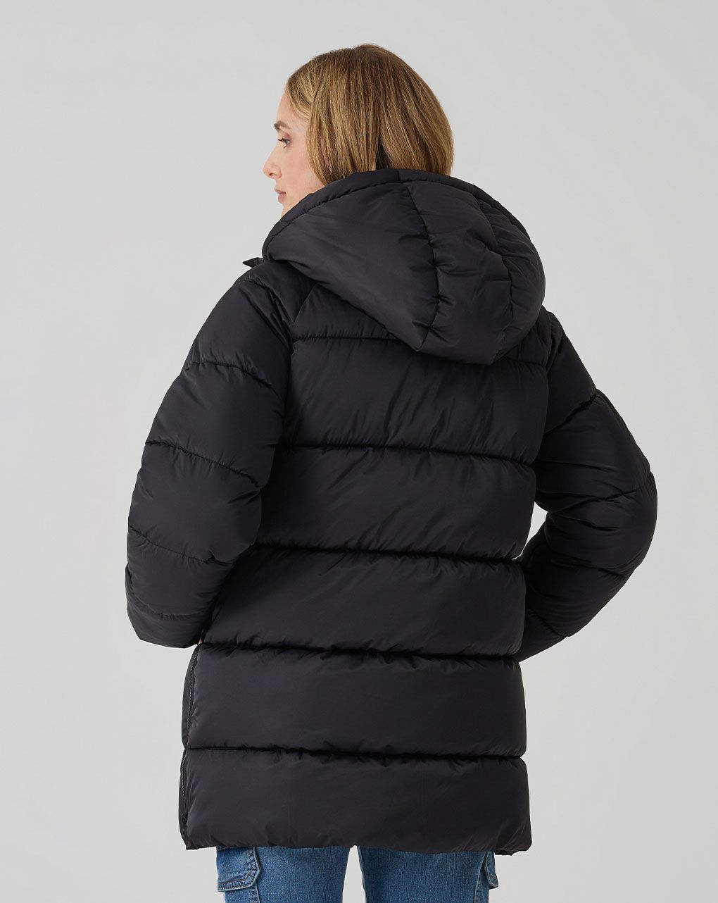 Piumino nero premaman